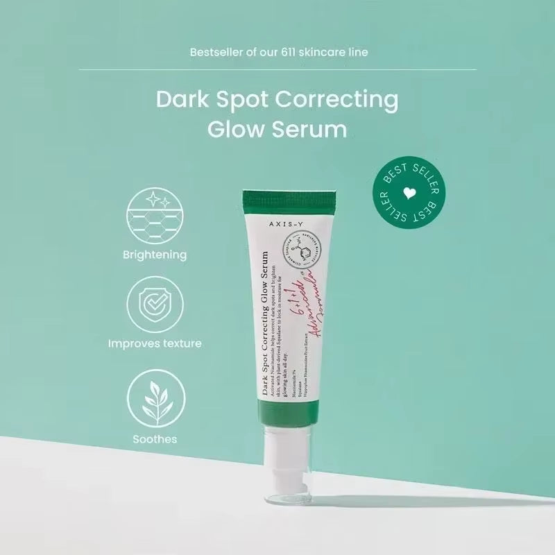 AXIS-Y Dark Spot Correcting Glow Serum 5% Niacinamide Face Dark Spot Remover - Korean Vegan Skincare