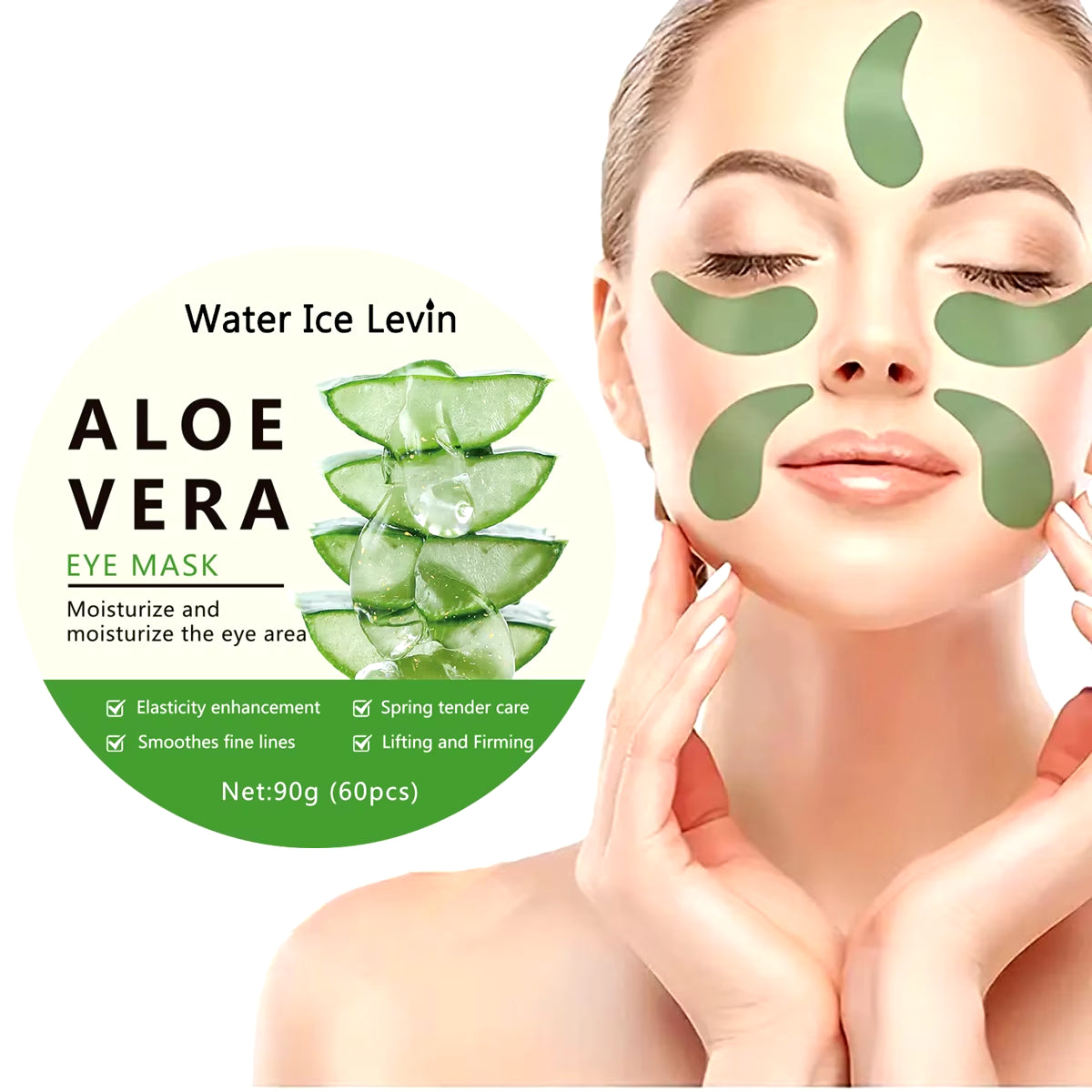 Aloe Vera Collagen Eye Mask anti Dark Circles(60 pcs)