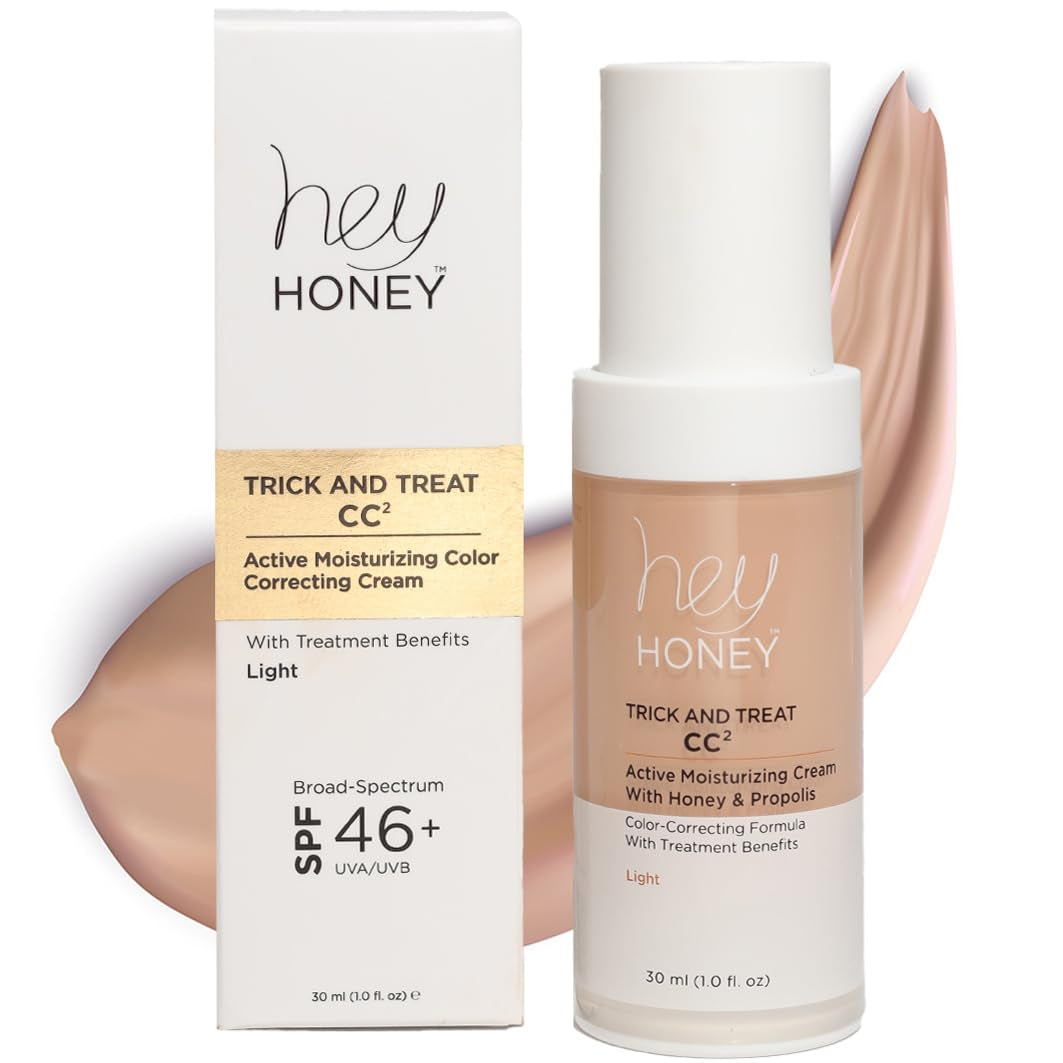 Trick and Treat CC² Cream SPF 46 | Active Moisturizing Color Correcting Cream with Honey & Propolis 