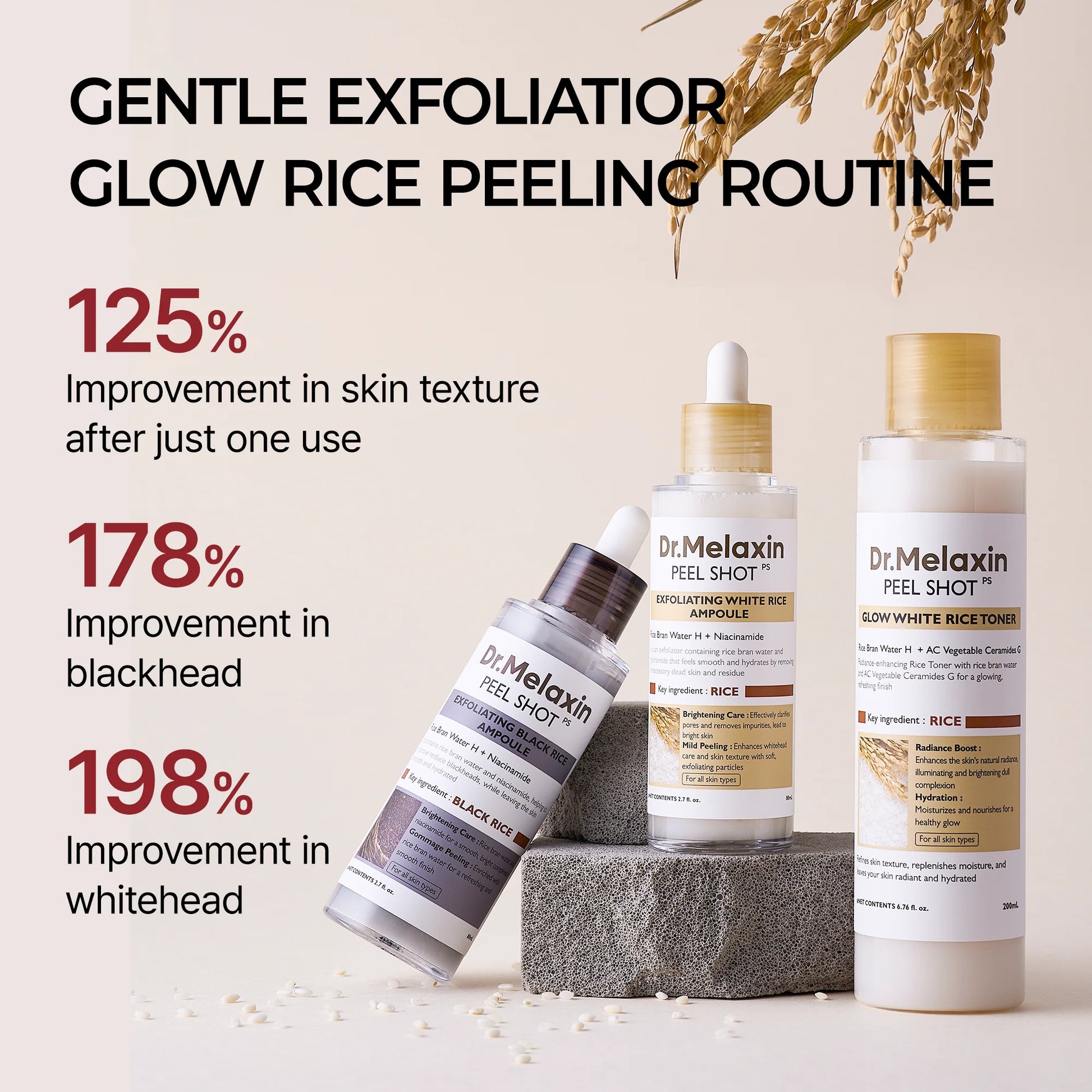 Dr.Melaxin Peel Shot Glow Rice Line