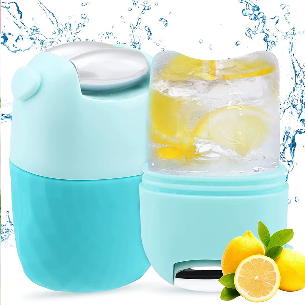2 in 1 Ice Facial Roller Puffiness Relief Massage Skin Care Beauty Treatment Tool