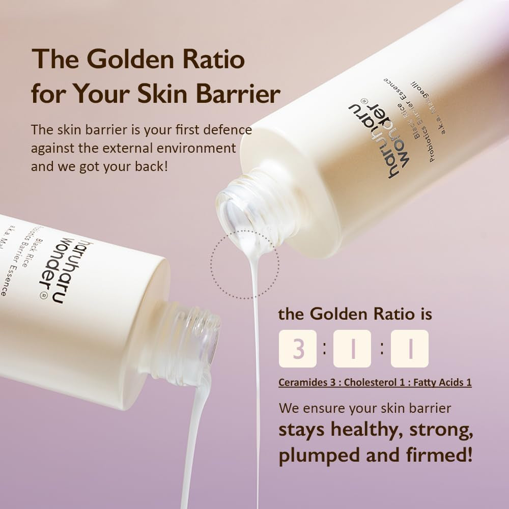 Wonder Black Rice Probiotics Barrier Essence, Essence Toner to Strengthen Skin Barrier with Ceramides, Fermented Ingredients, Milky Essence, Moisturizing, Plumping