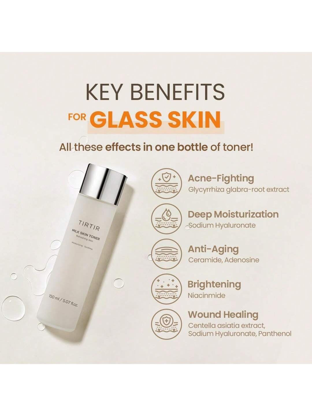 TIRTIR Milk Skin Toner | Deep Moisturizing, Hydrating & refreshing Toner