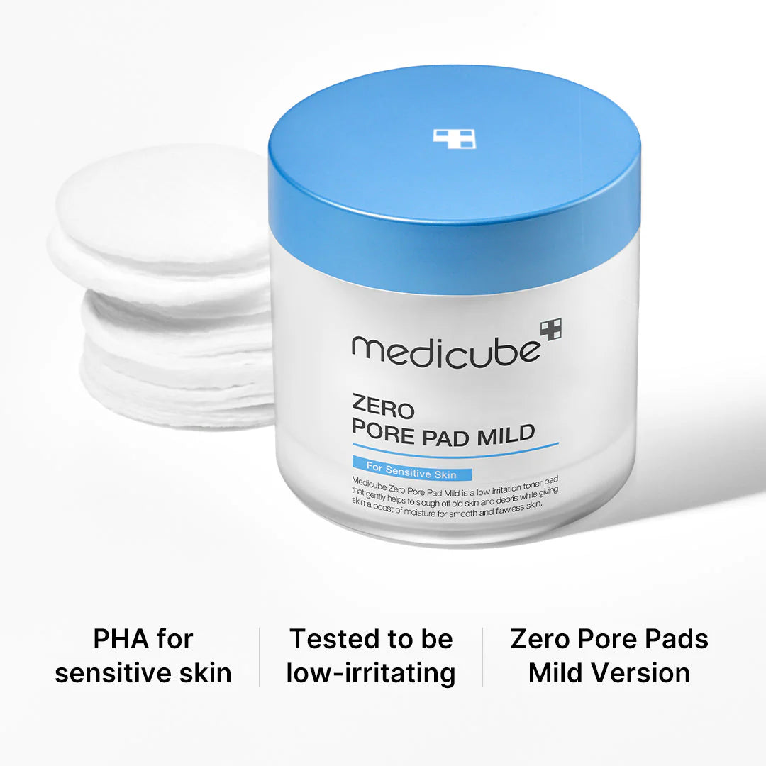 Medicube Zero Pore Pads 2.0, Dual-Textured Facial Toner Pads for Exfoliation and Pore Care