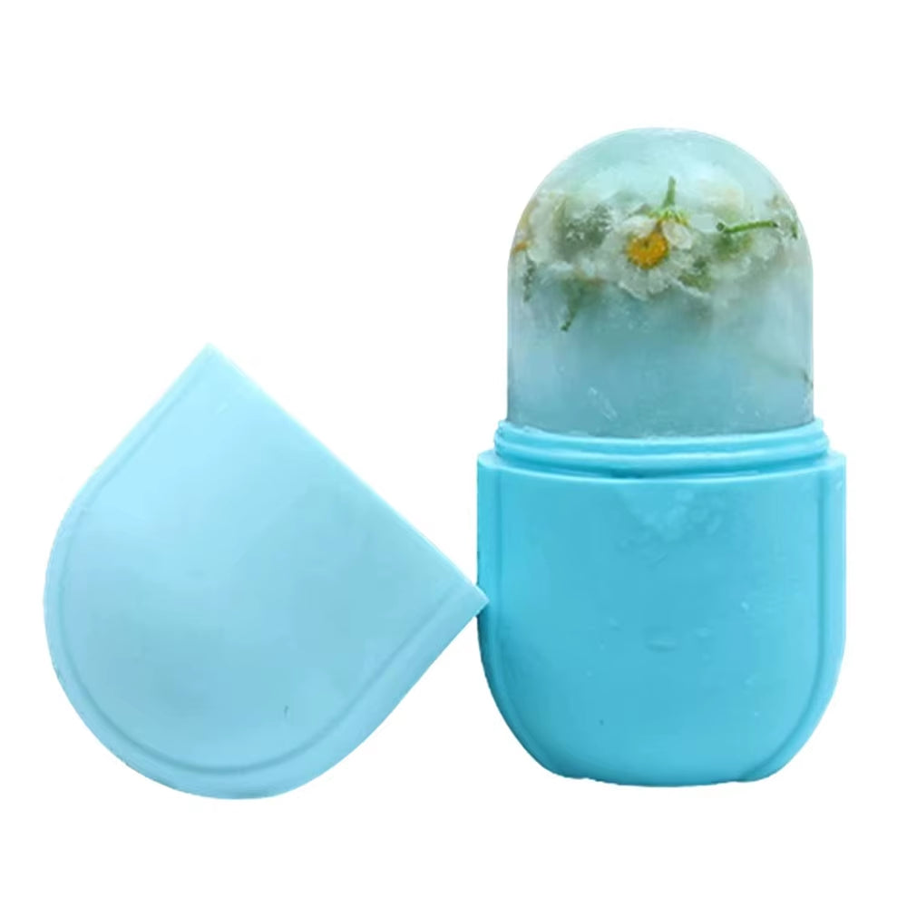 2 in 1 Ice Facial Roller Puffiness Relief Massage Skin Care Beauty Treatment Tool