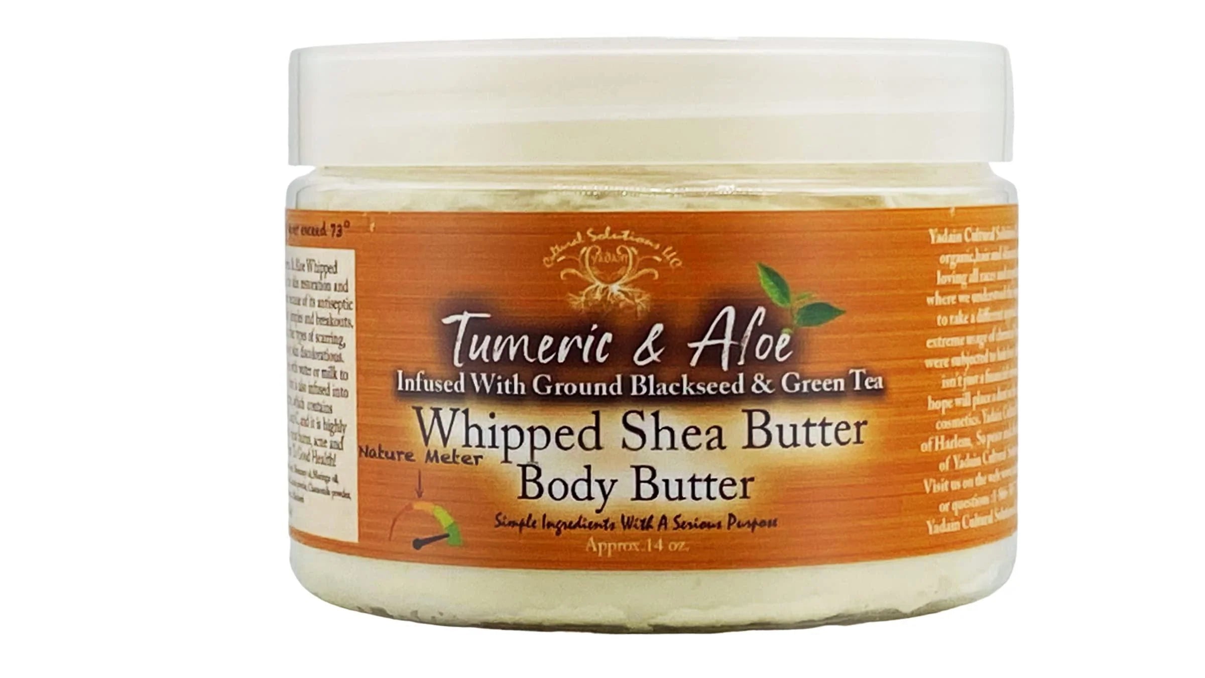 Turmeric & Aloe Whipped Shea Body Butter Shea Butter for Face and Body