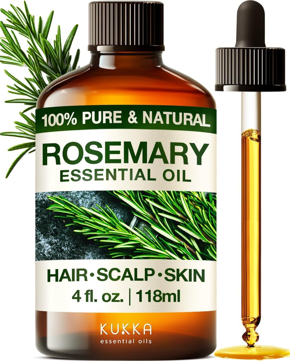 100% Pure & Natural Rosemary Oil for Hair, Skin, Aromatherapy 