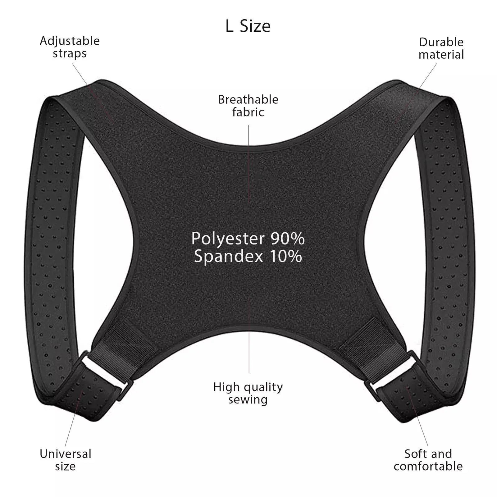 Posture Corrector Men & Women Upper Back Pain Brace Clavicle Support Straightener