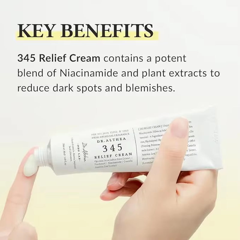 Dr.Althea 345 Relief Cream | Moisturizer for Soothing Recovery and Blemish Care