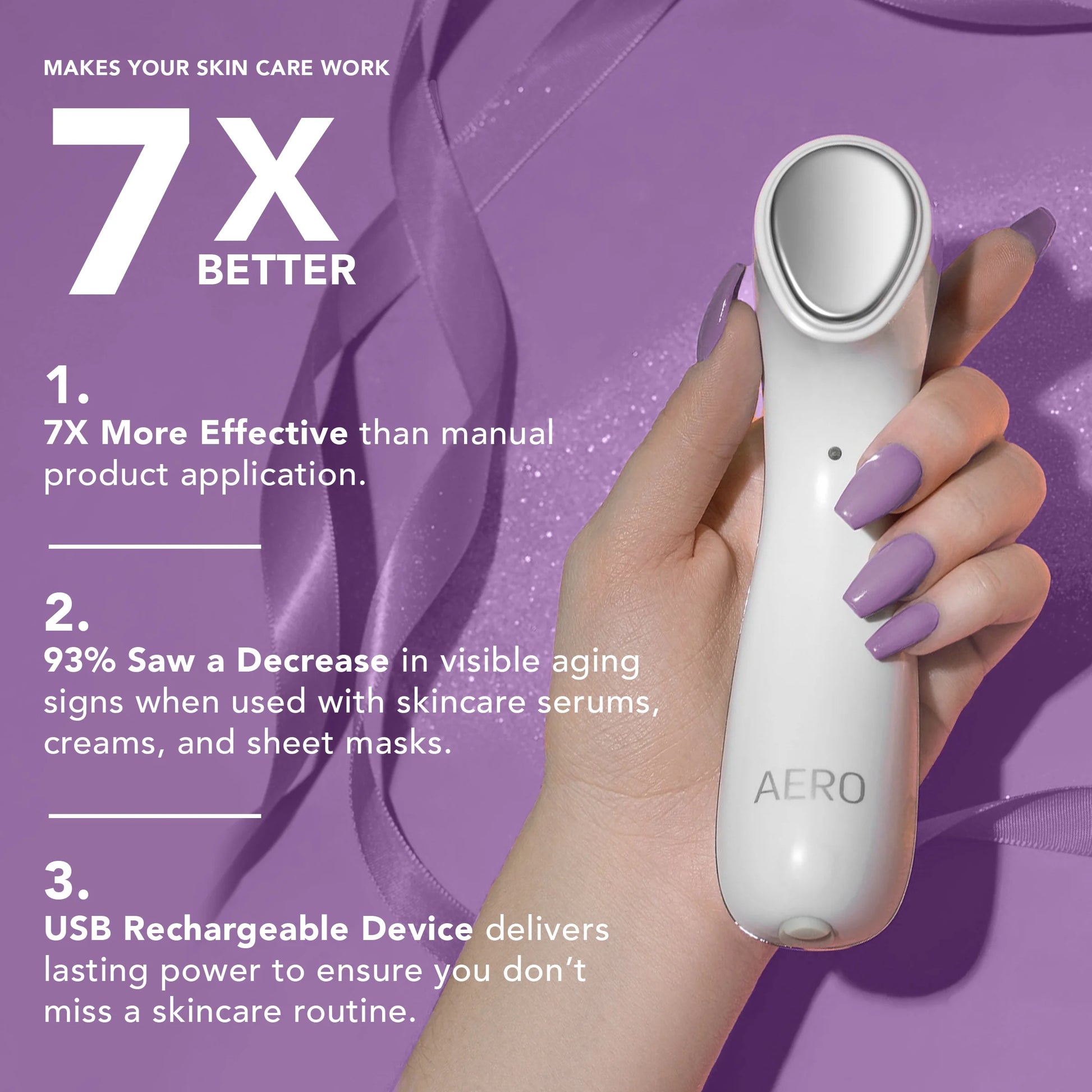 AERO, 3-In-1 Skincare Infusion Device for Anti-Aging and Maximum Skincare Absorption