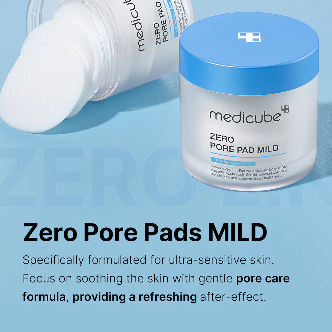 Medicube Zero Pore Pads 2.0, Dual-Textured Facial Toner Pads for Exfoliation and Pore Care