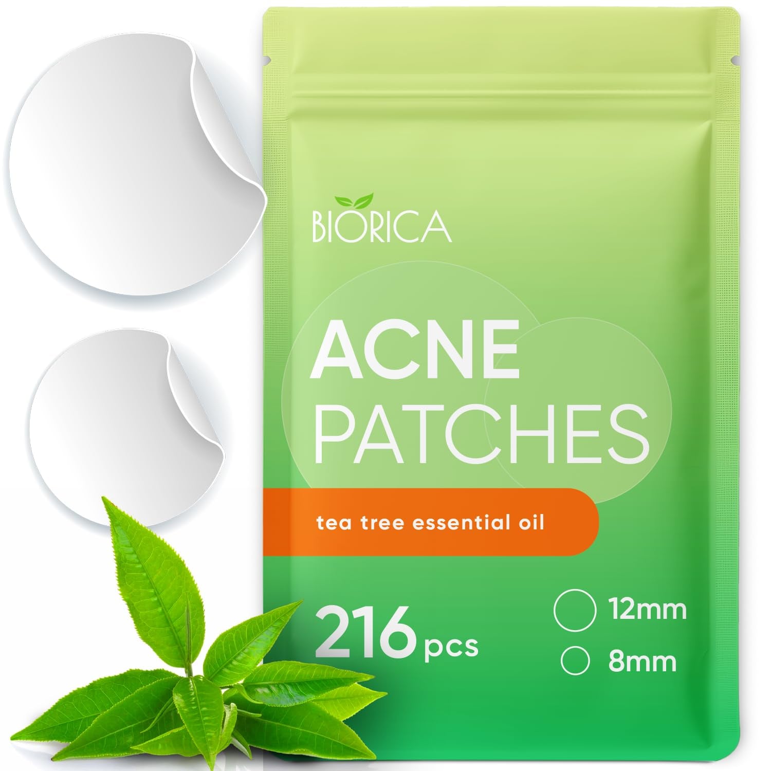 Pimple Patches for Face with Tea Tree Oil. Hydrocolloid Acne Pimple Patches. Blemish Patches, Acne Dots, Pimple Stickers, Acne Patch