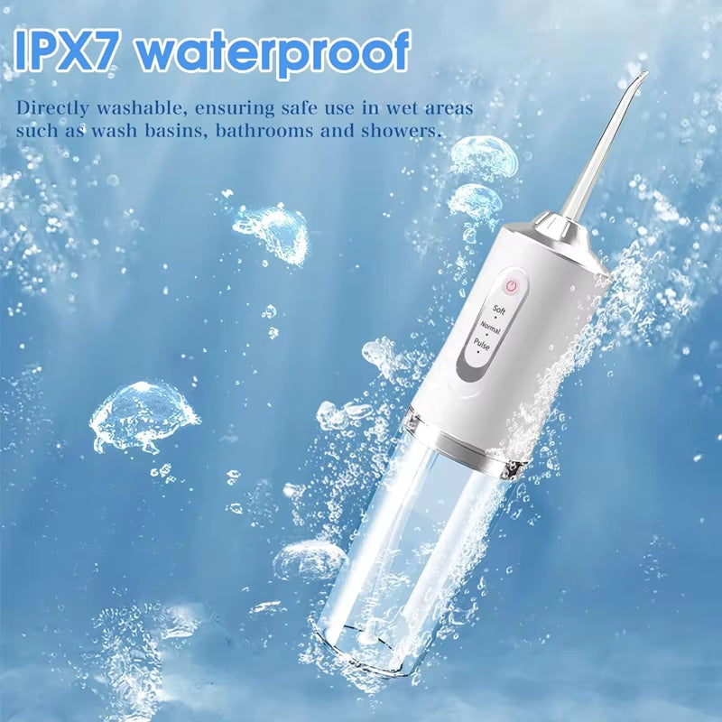 Water Dental Flosser for Teeth 3 Modes Dental Oral Irrigator Portable Rechargeable Waterproof Water Teeth Cleaner