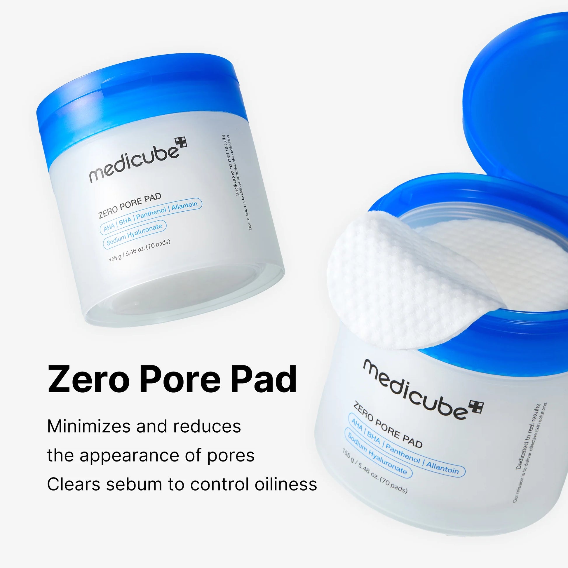 Medicube Zero Pore Pads 2.0, Dual-Textured Facial Toner Pads for Exfoliation and Pore Care