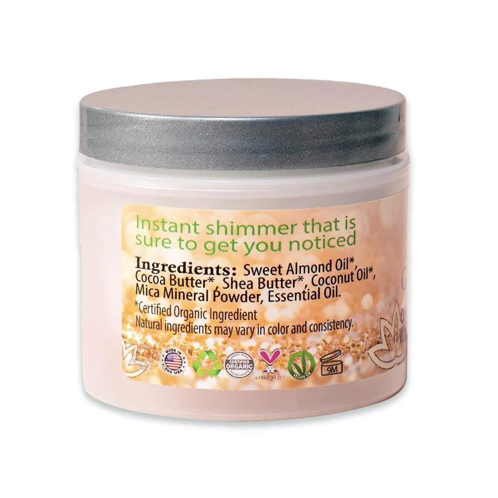 Rose Gold Organic Whipped Butter Body Shimmer