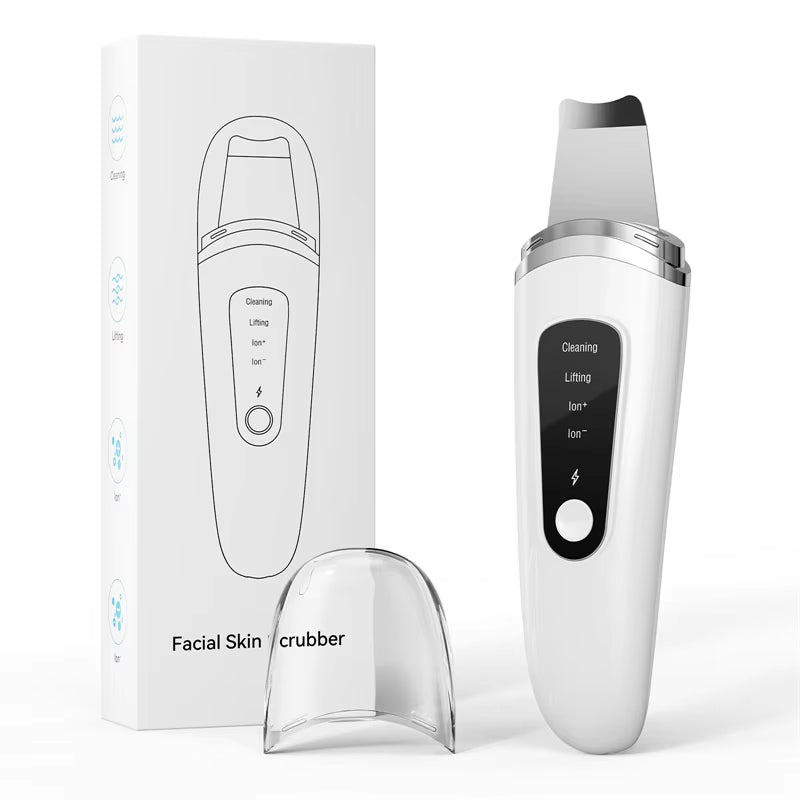 Ultrasonic Skin Scrubber Facial Skin Exfoliator Scraper and Pore Cleaner Facial Deep Cleansing