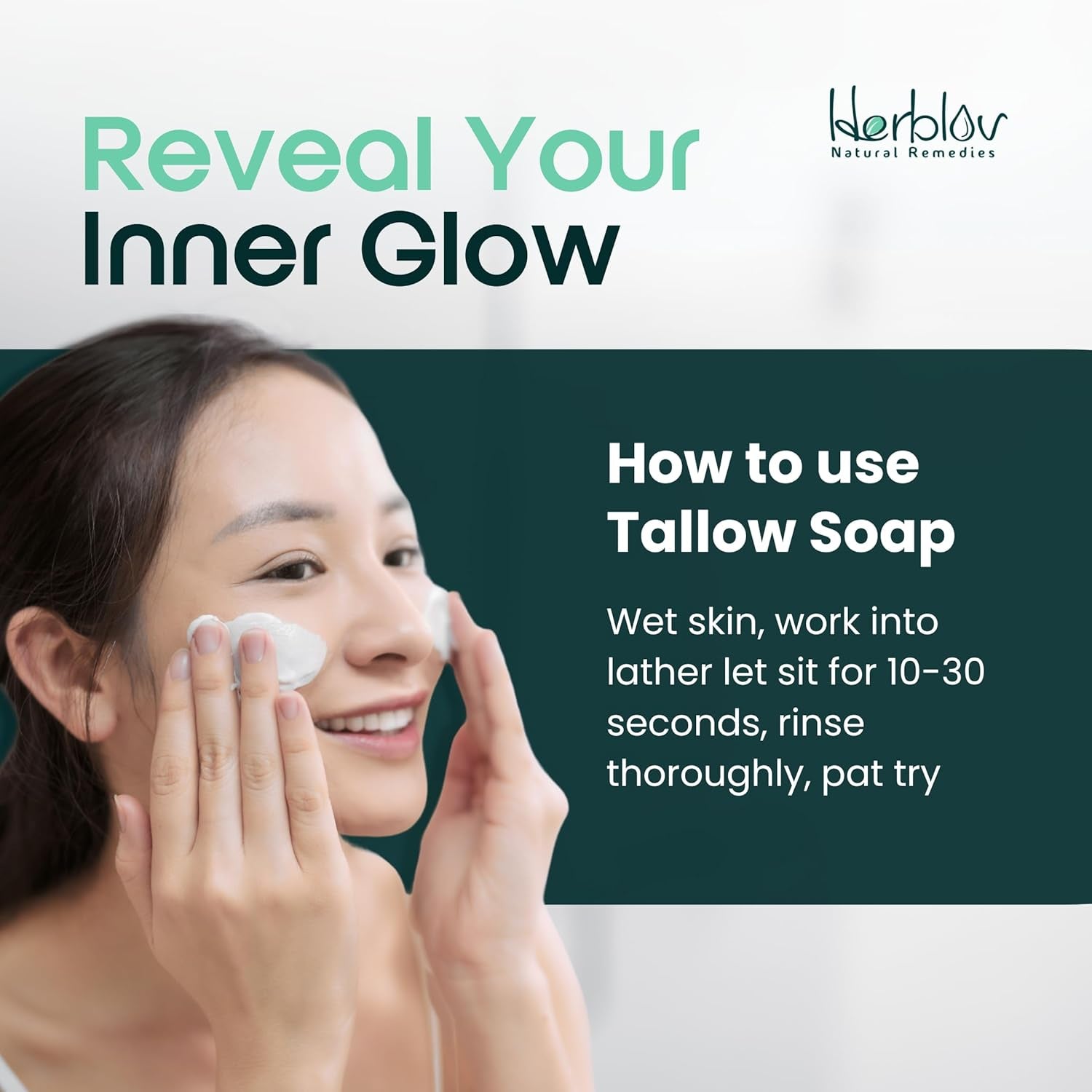 Beef Tallow Soap Bar – All Natural Grass Fed Tallow Soap Unscented – Moisturizing Face & Body Wash Great for Eczema, Dry, Itchy, Sensitive Skin – Handcrafted Bath Soap for Adults & kids