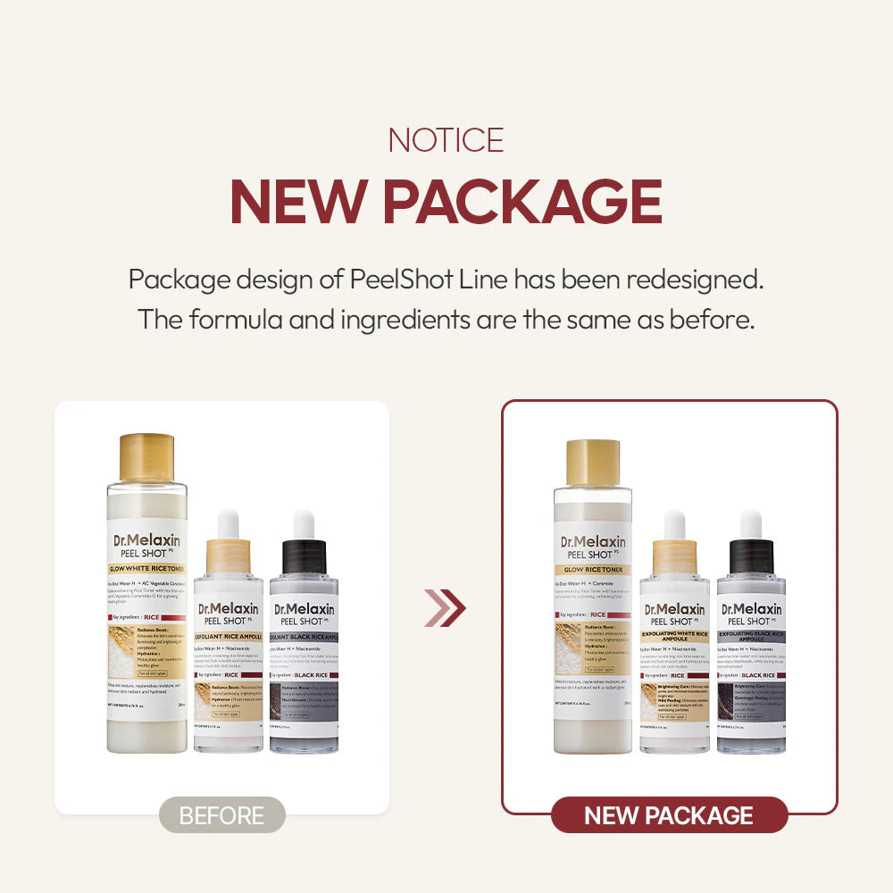 Dr.Melaxin Peel Shot Glow Rice Line
