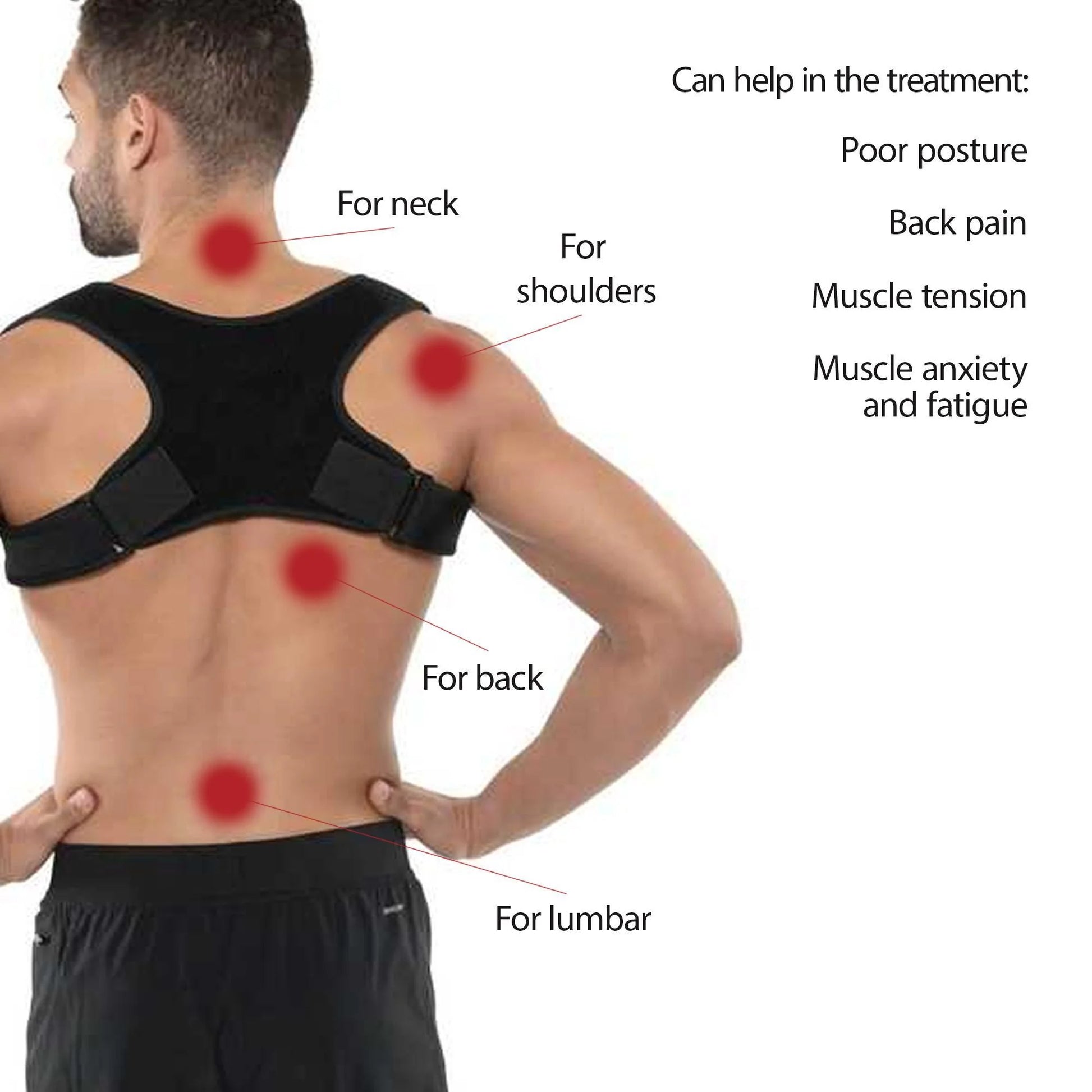 Posture Corrector Men & Women Upper Back Pain Brace Clavicle Support Straightener