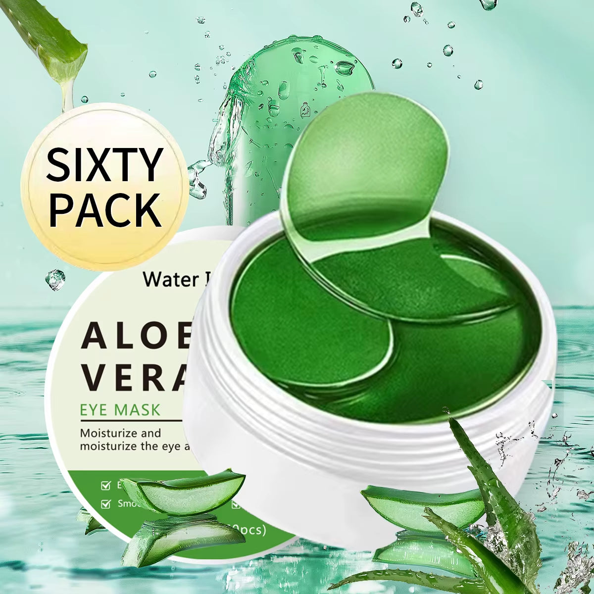Aloe Vera Collagen Eye Mask anti Dark Circles(60 pcs)